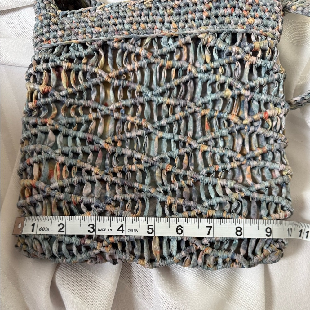 The Sak Gaia Crossbody in Crochet Single Shoulder Strap Verdant Multi - Picture 10 of 12